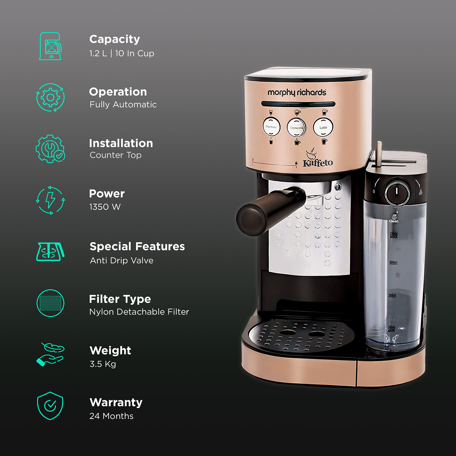 Morphy richards deals coffee maker kaffeto